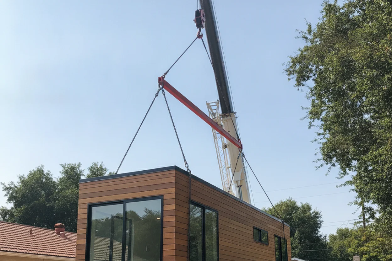 Prefab / Modular ADU Installation in Cupertino